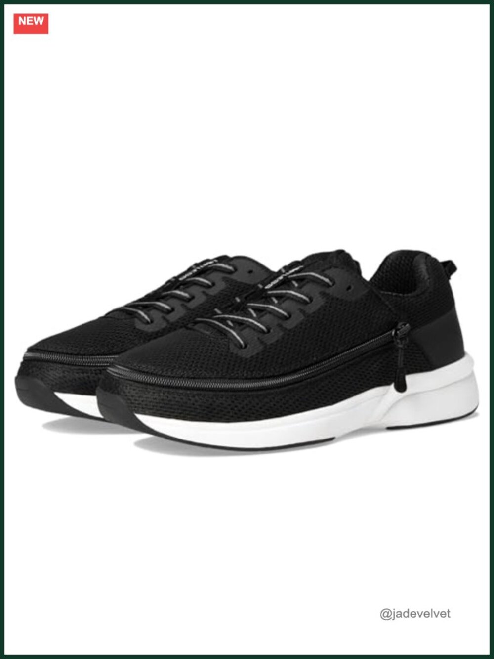 Sensory Friendly Cotton Fashion Sneakers with Zipper Closure